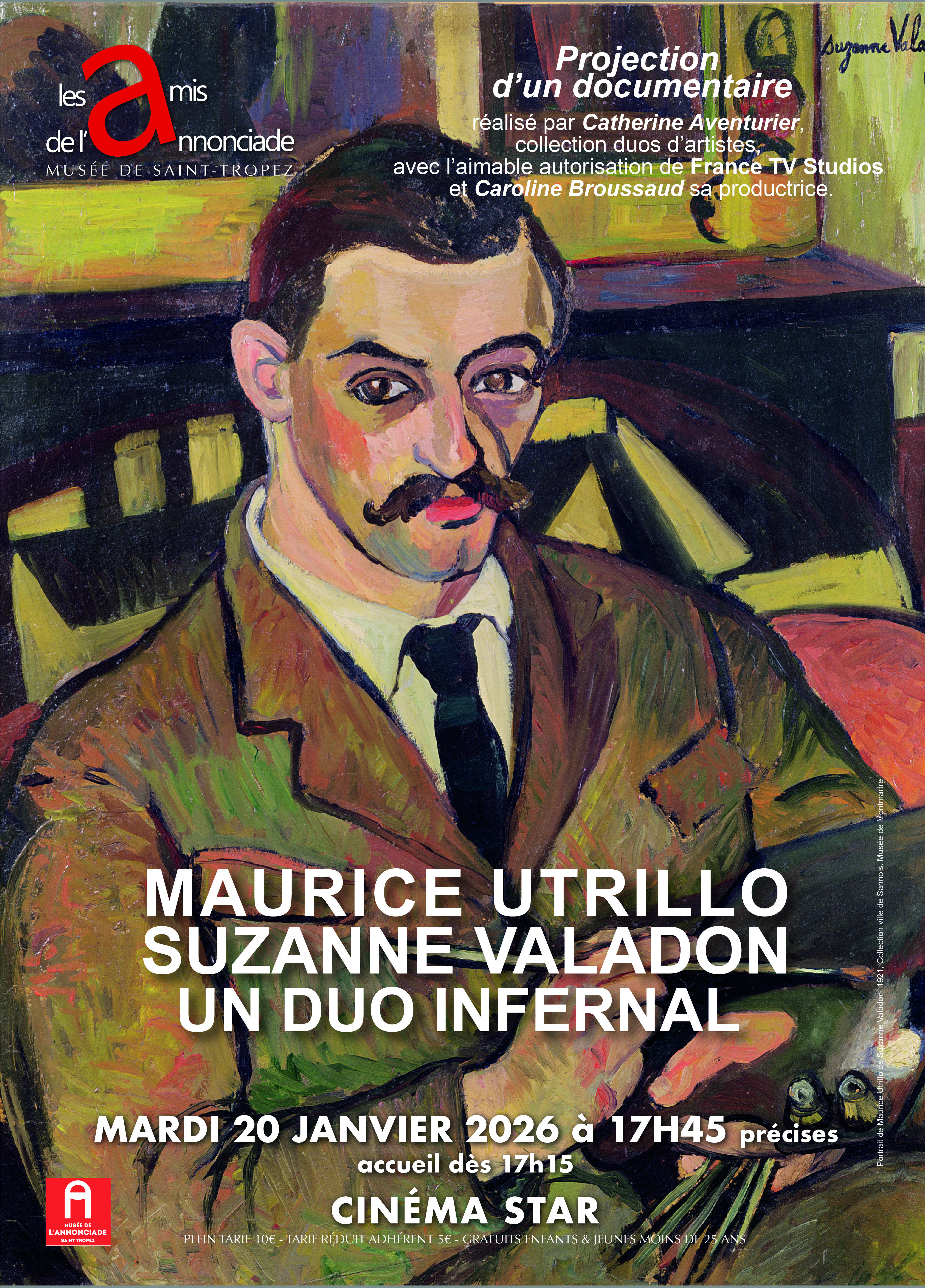 Projection documentaire - MAURICE UTRILLO SUZANNE VALADON