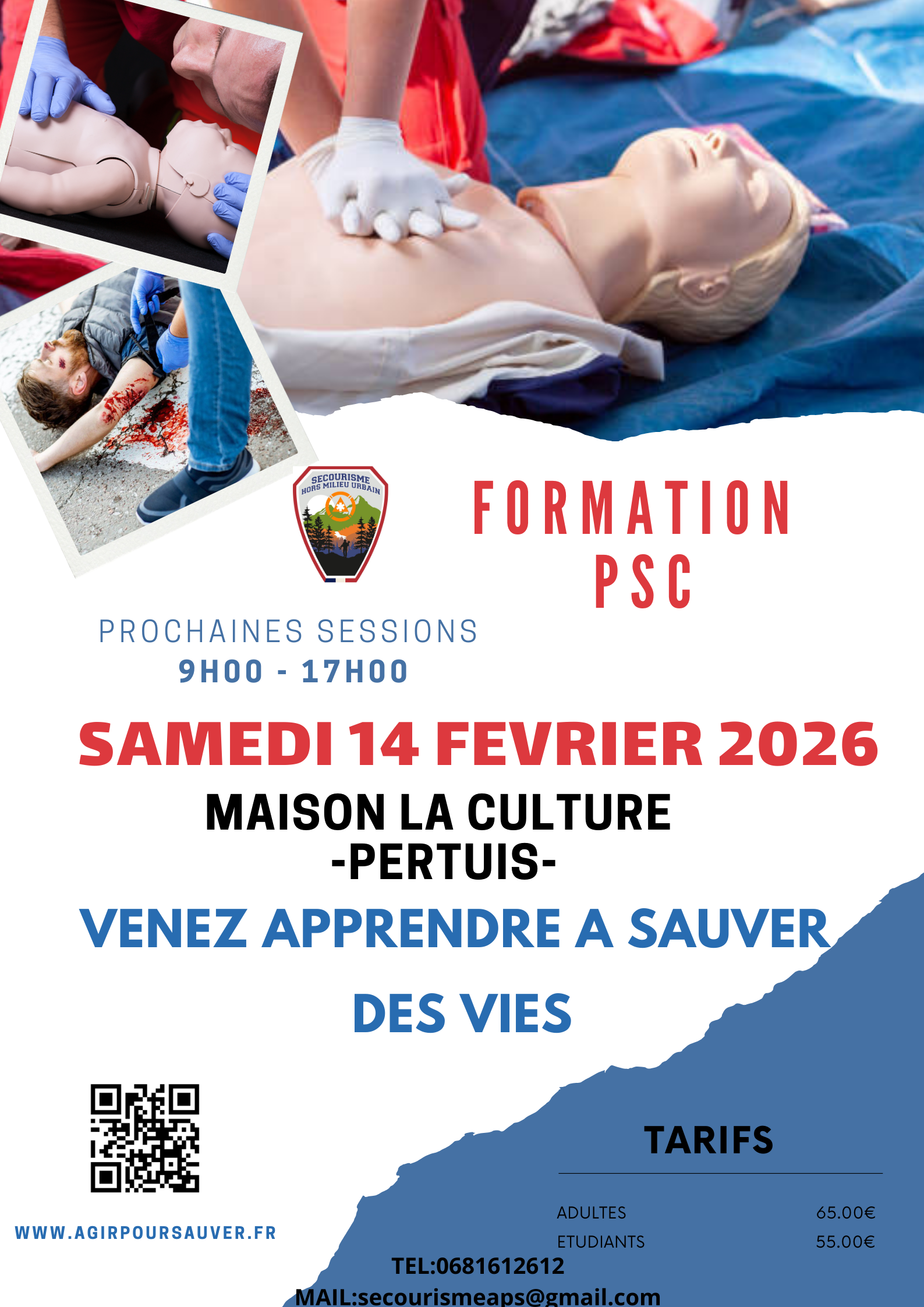 Formation secourisme PSC
