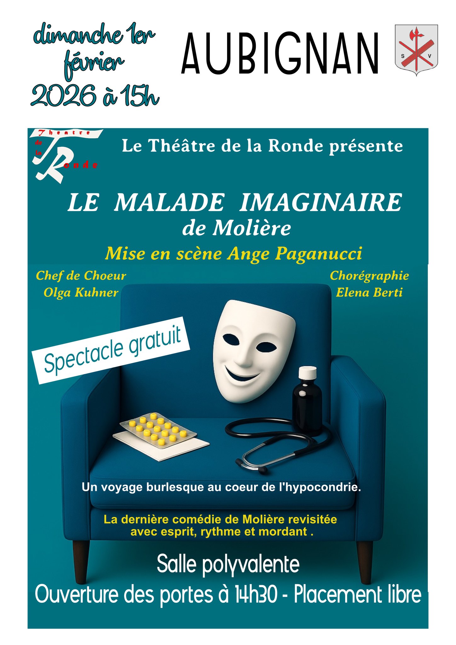Th��tre : Le malade imaginaire de Moli�re