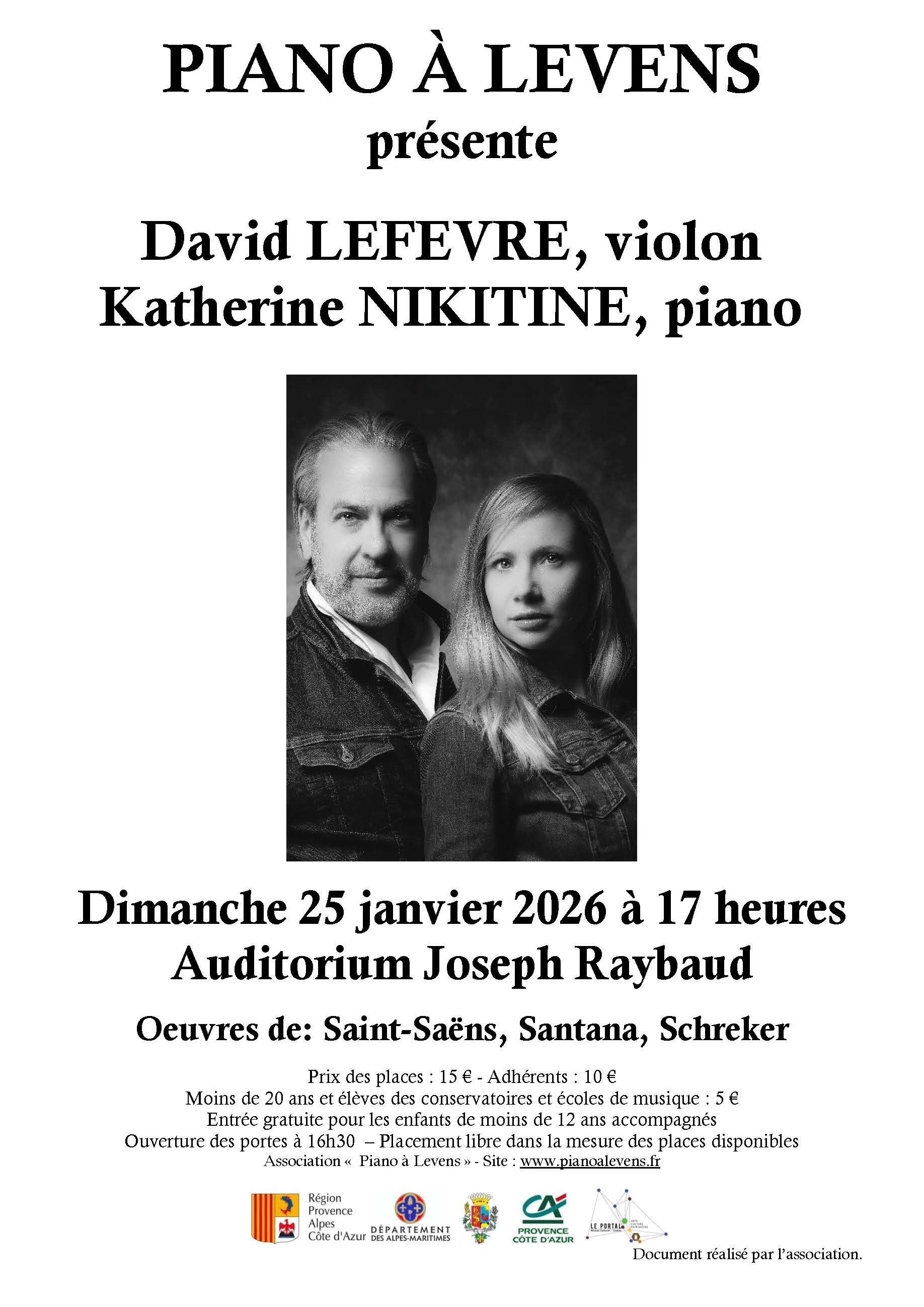Concert Daniel LEFEVRE & Katharina NIKITINE