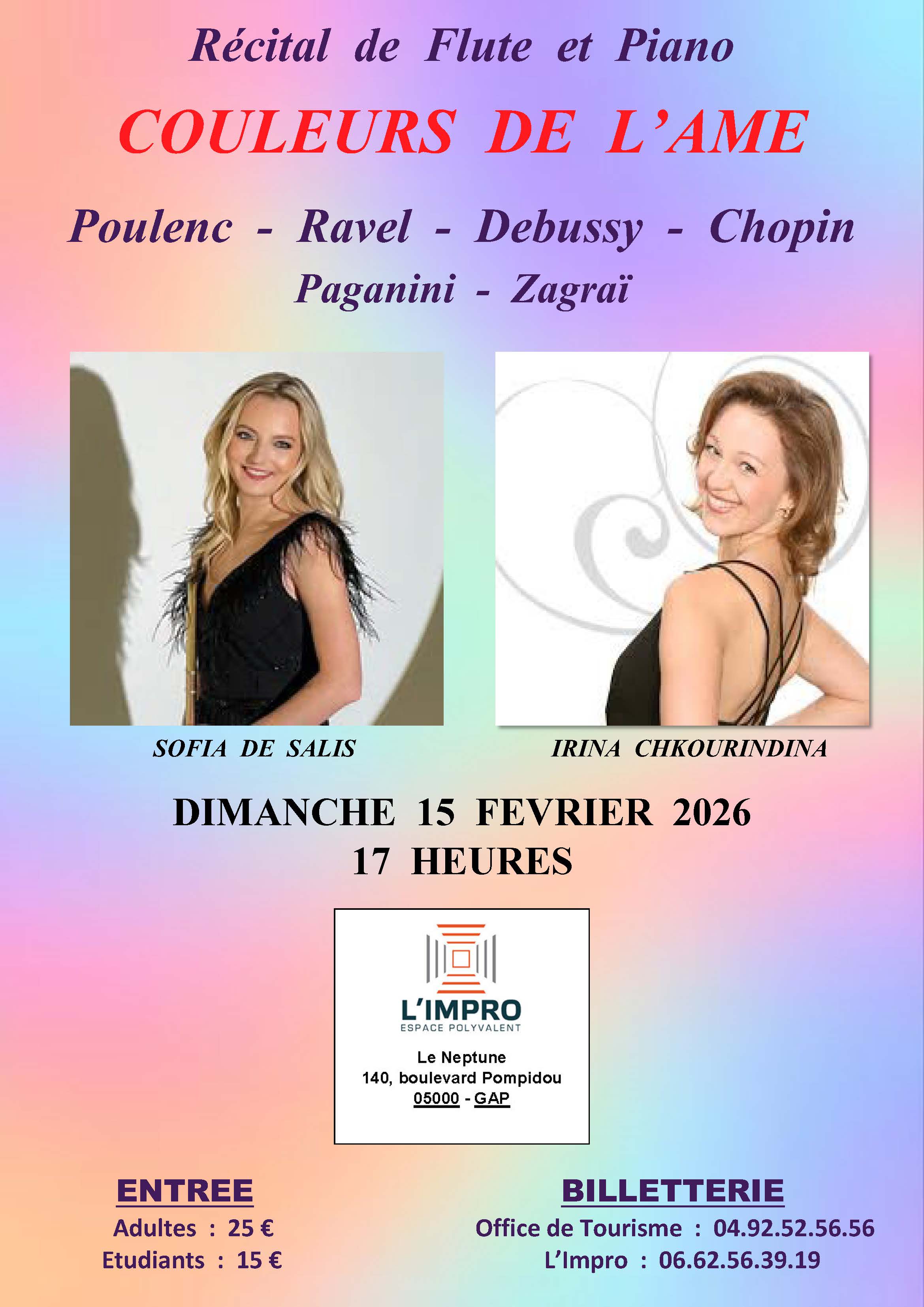 Couleurs de l'�me : R�cital de Flute et Piano