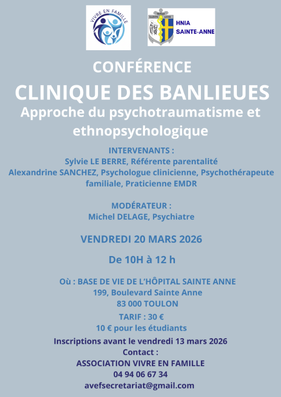 Conf�rence - Clinique des banlieux