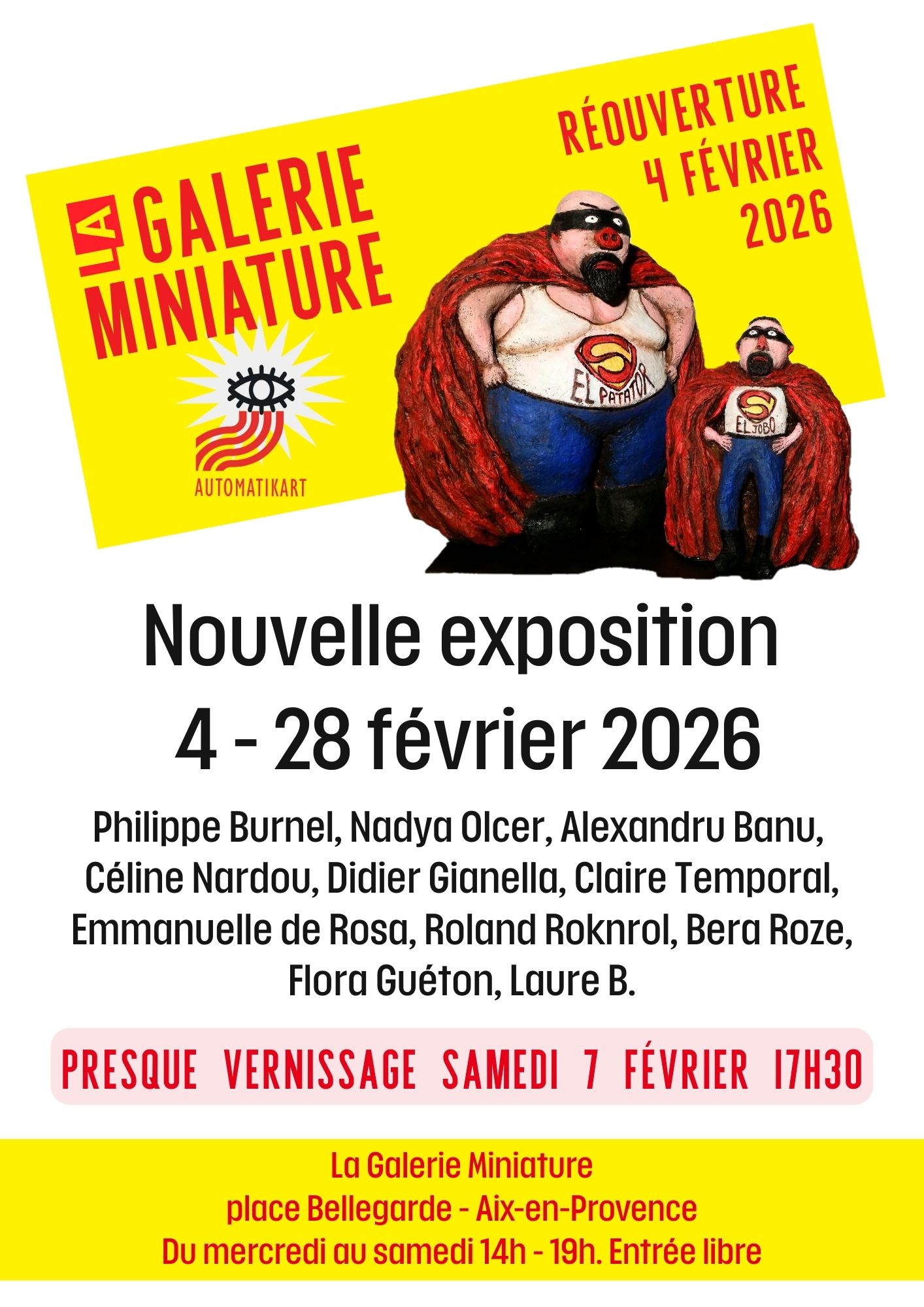 Presque vernissage � La Galerie Miniature