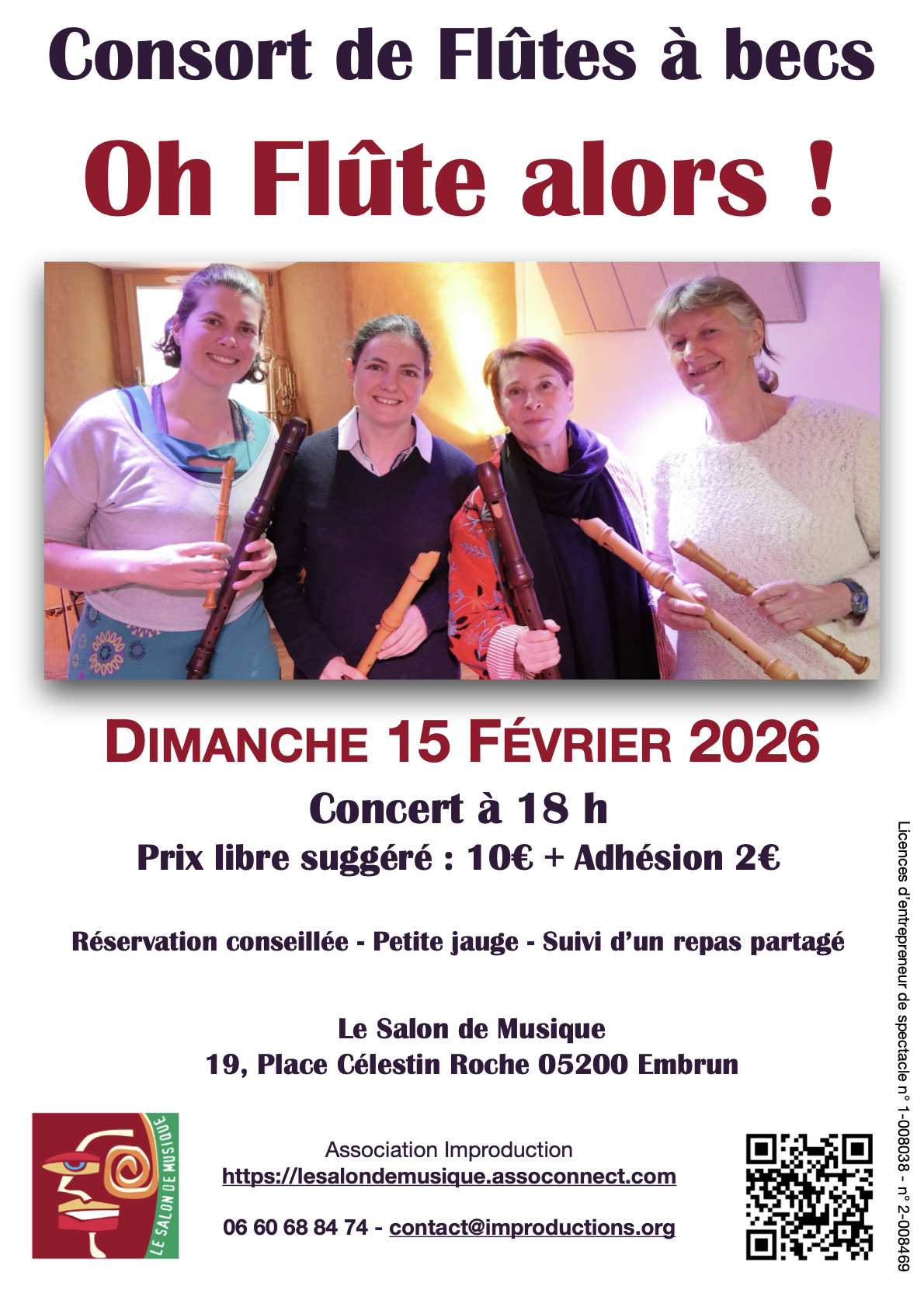 Consort de fl�tes � bec 