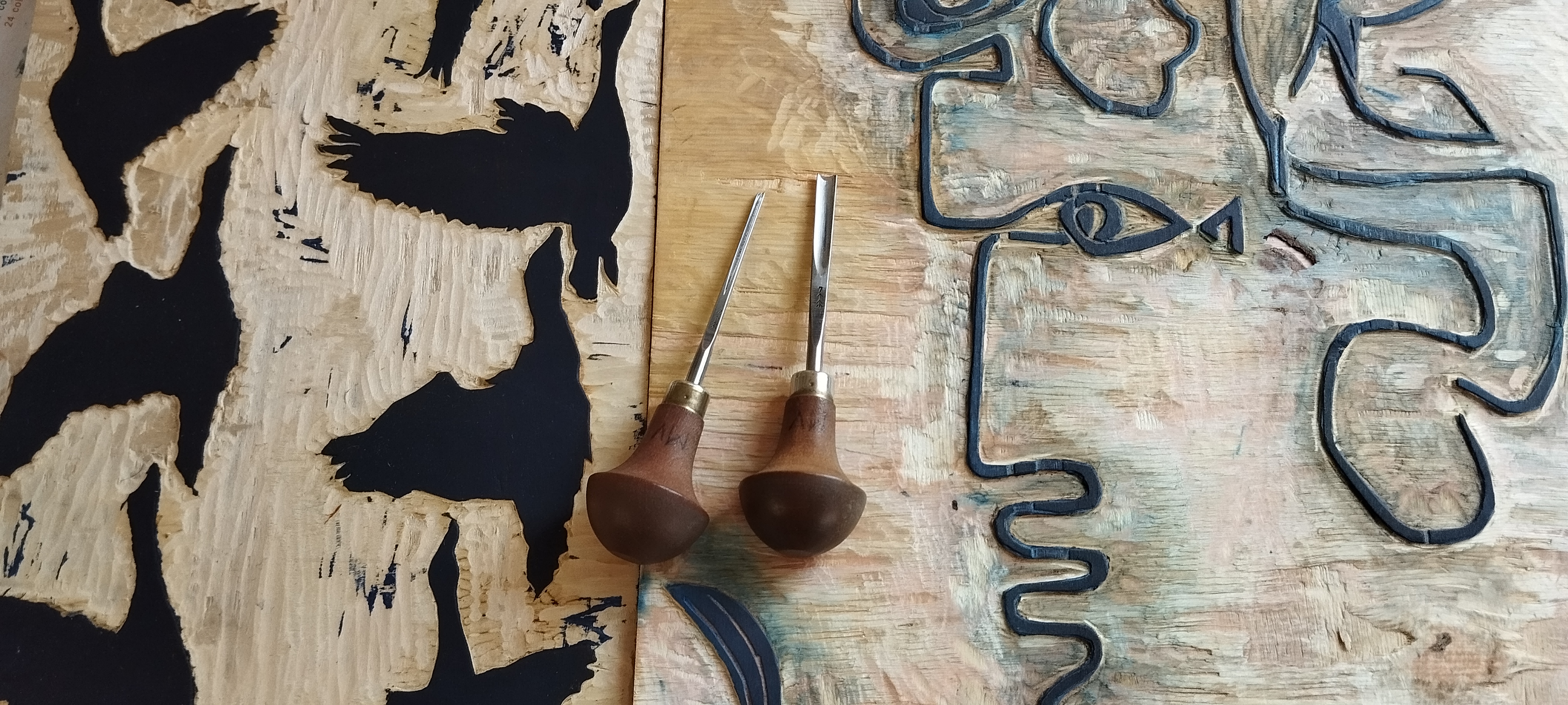 Stage de gravure sur bois � Salagon