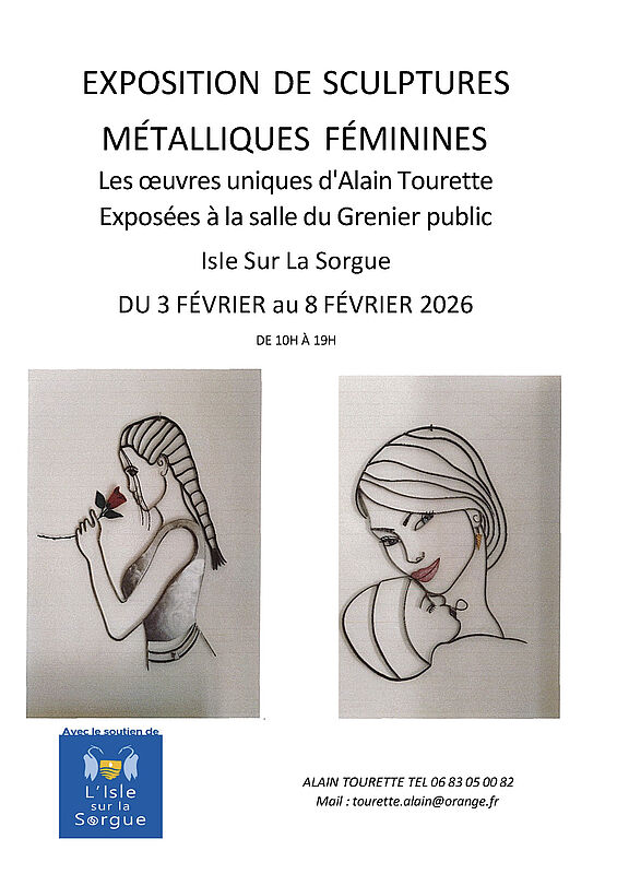 Exposition de Sculptures M�talliques F�minines