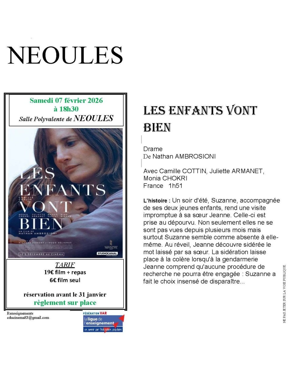 Projection de film : Les enfants vont bien de Nathan Ambrosioni