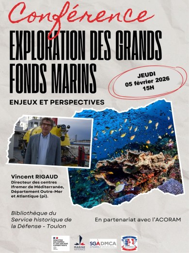 Conf�rence - Exploration des grands fonds marins, enjeux et perspectives
