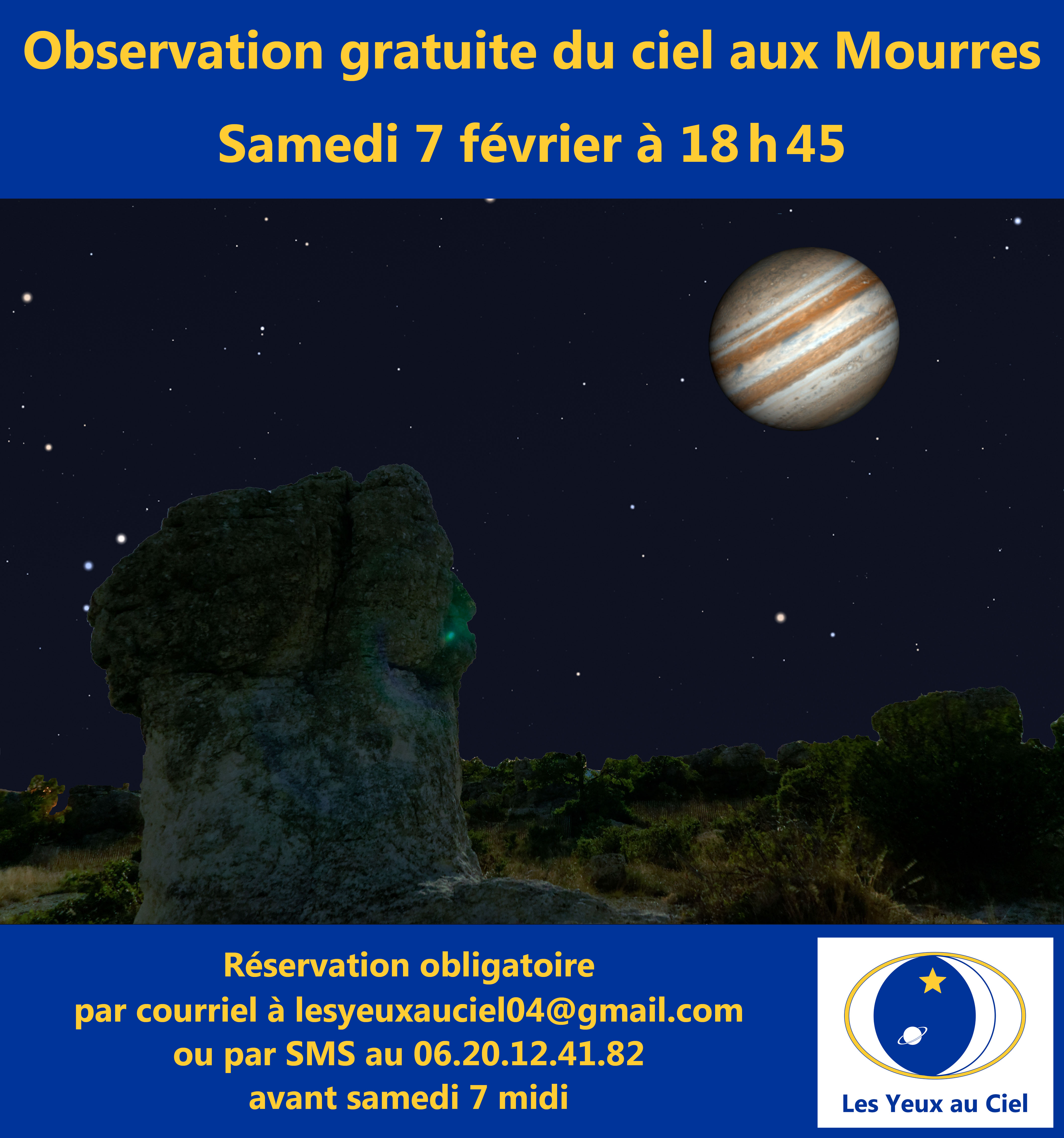 Observation du ciel aux Mourres