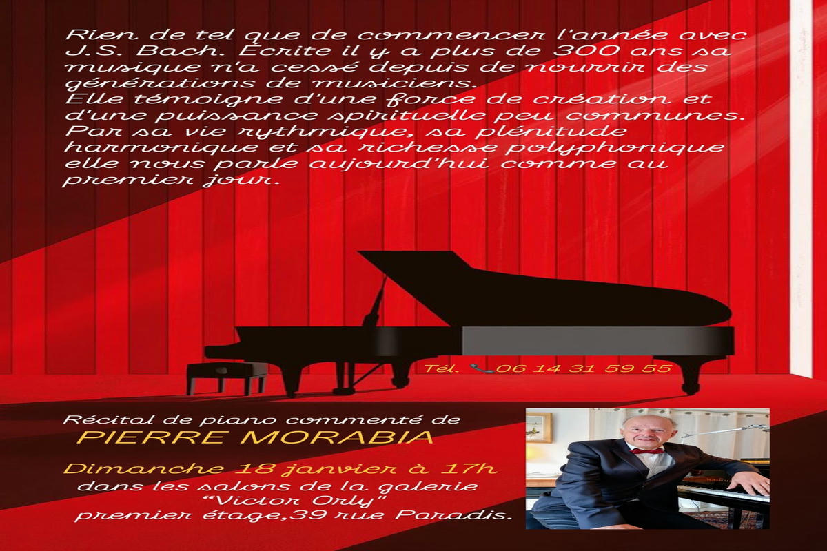 R�cital de piano comment� de Pierre Morabia