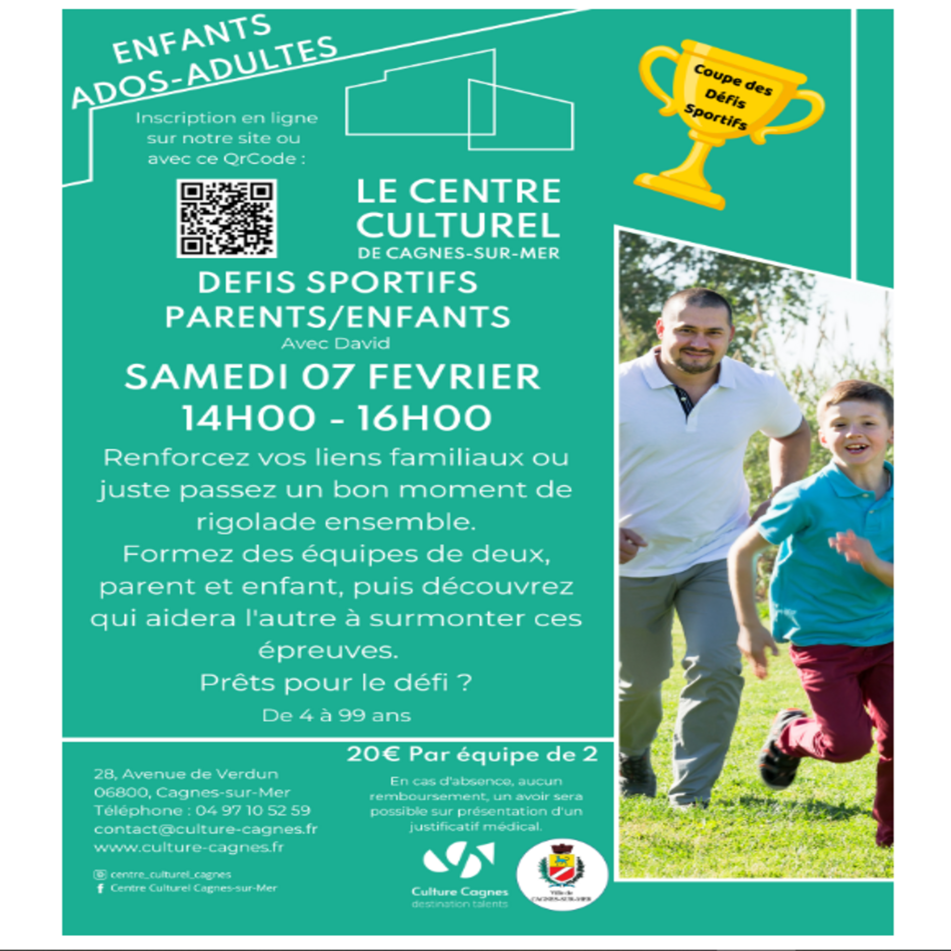 D�fis sportifs parents / ados / enfants