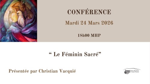 ANNULE - Conf�rence :  Le F�minin Sacr�