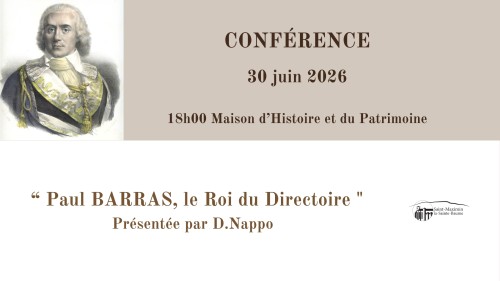 Conf�rence :  Paul Barras, le Roi du Directoire