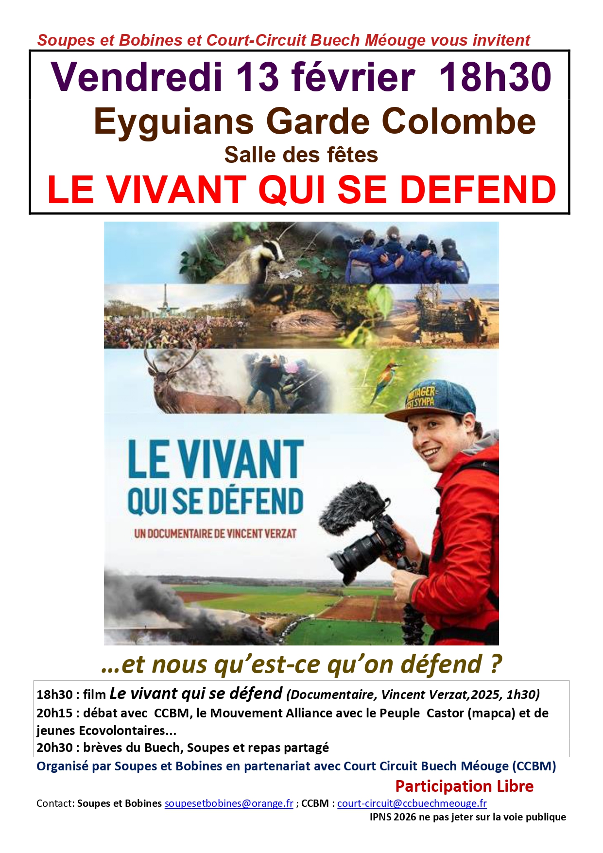 Soir�e Soupes et Bobines : 