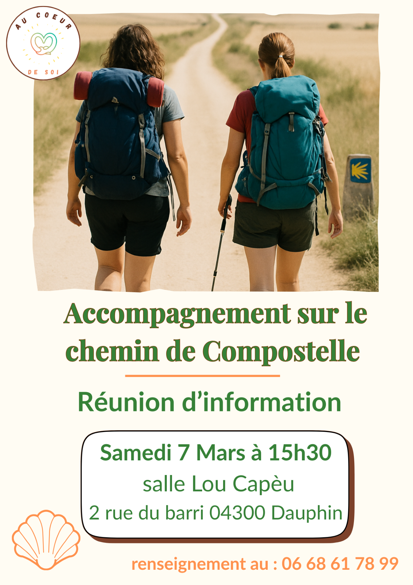 Accompagnement sur le chemin de Compostelle