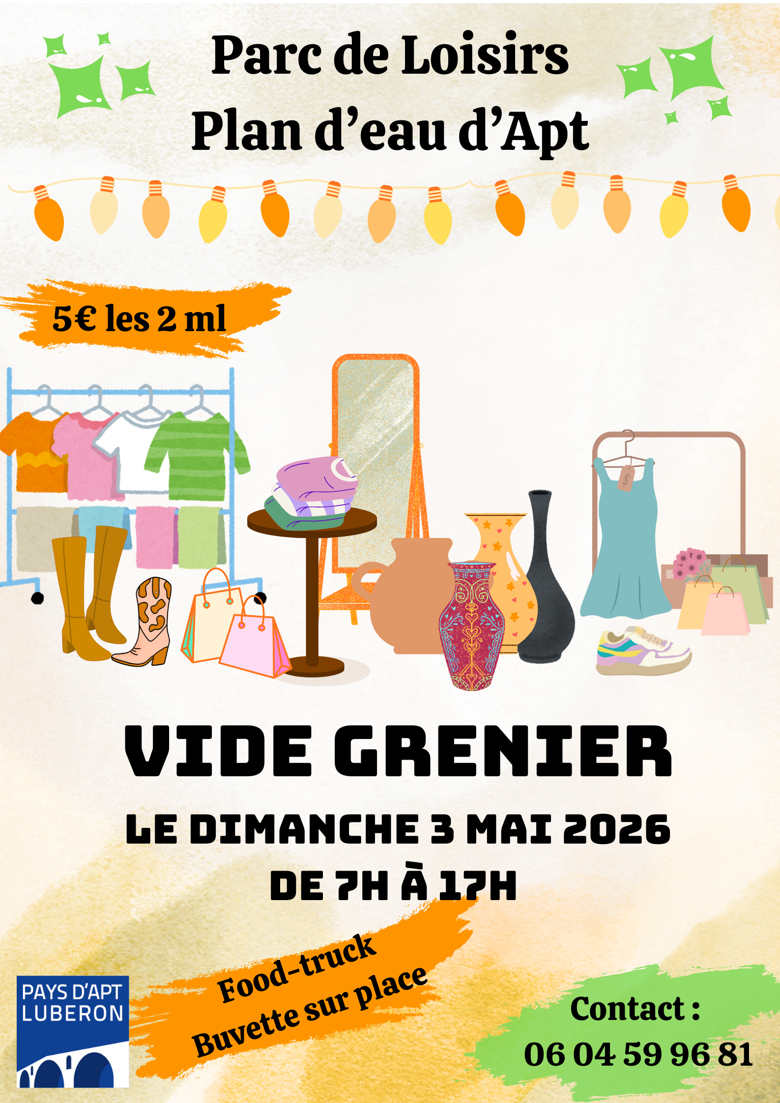 Vide-greniers au Parc de loisir du plan d'eau d'Apt