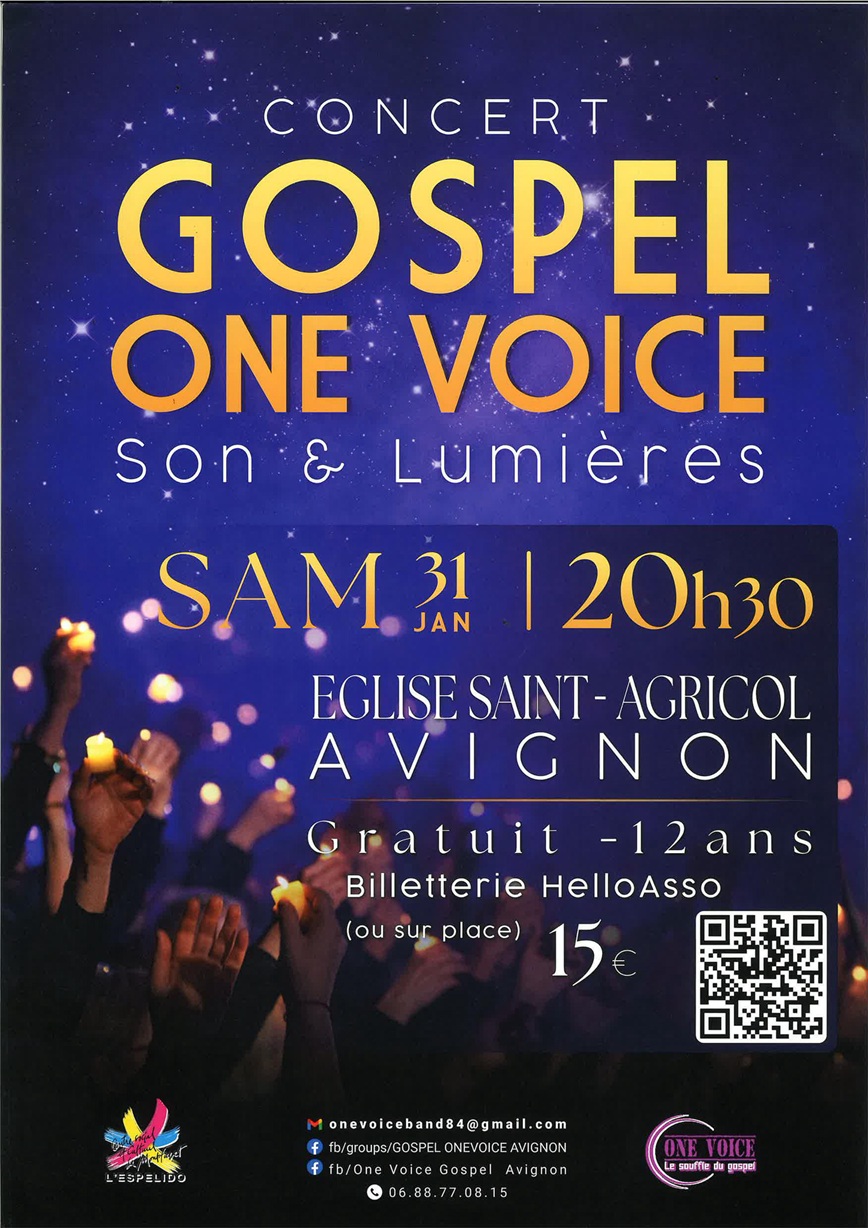 Concert gospel One Voice son & lumi�res