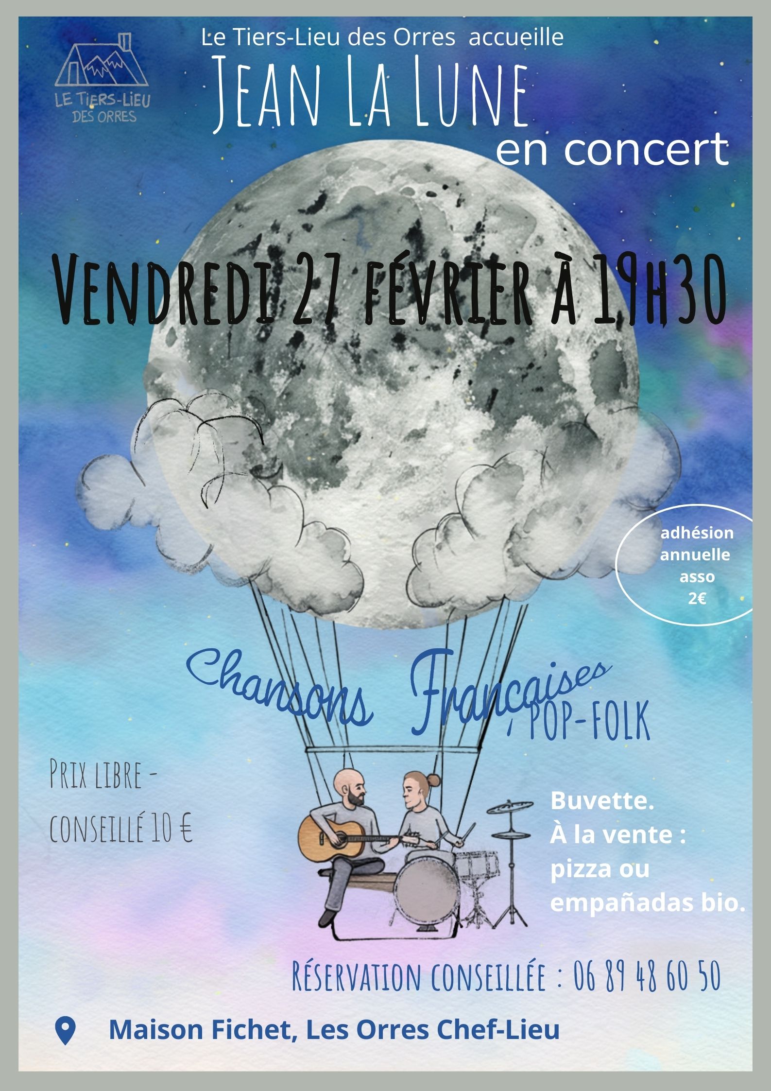 Concert Jean la Lune au Tiers-lieu