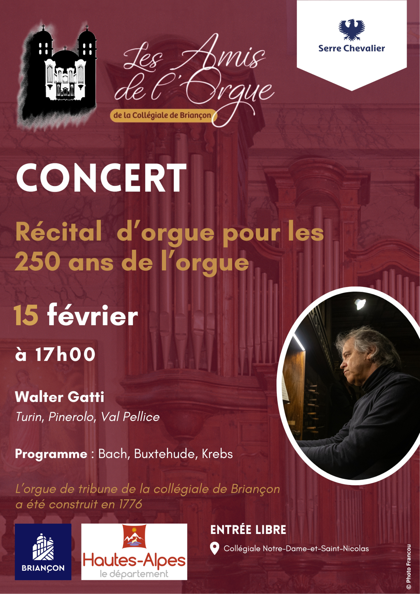 Concert anniversaire de l'orgue de la Coll�giale