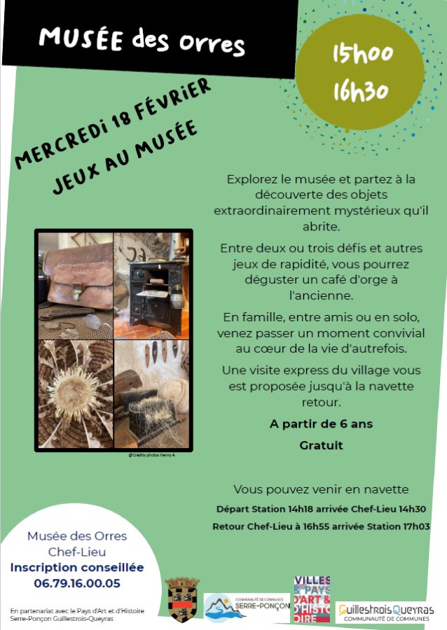 Jeux au Mus�e des Orres