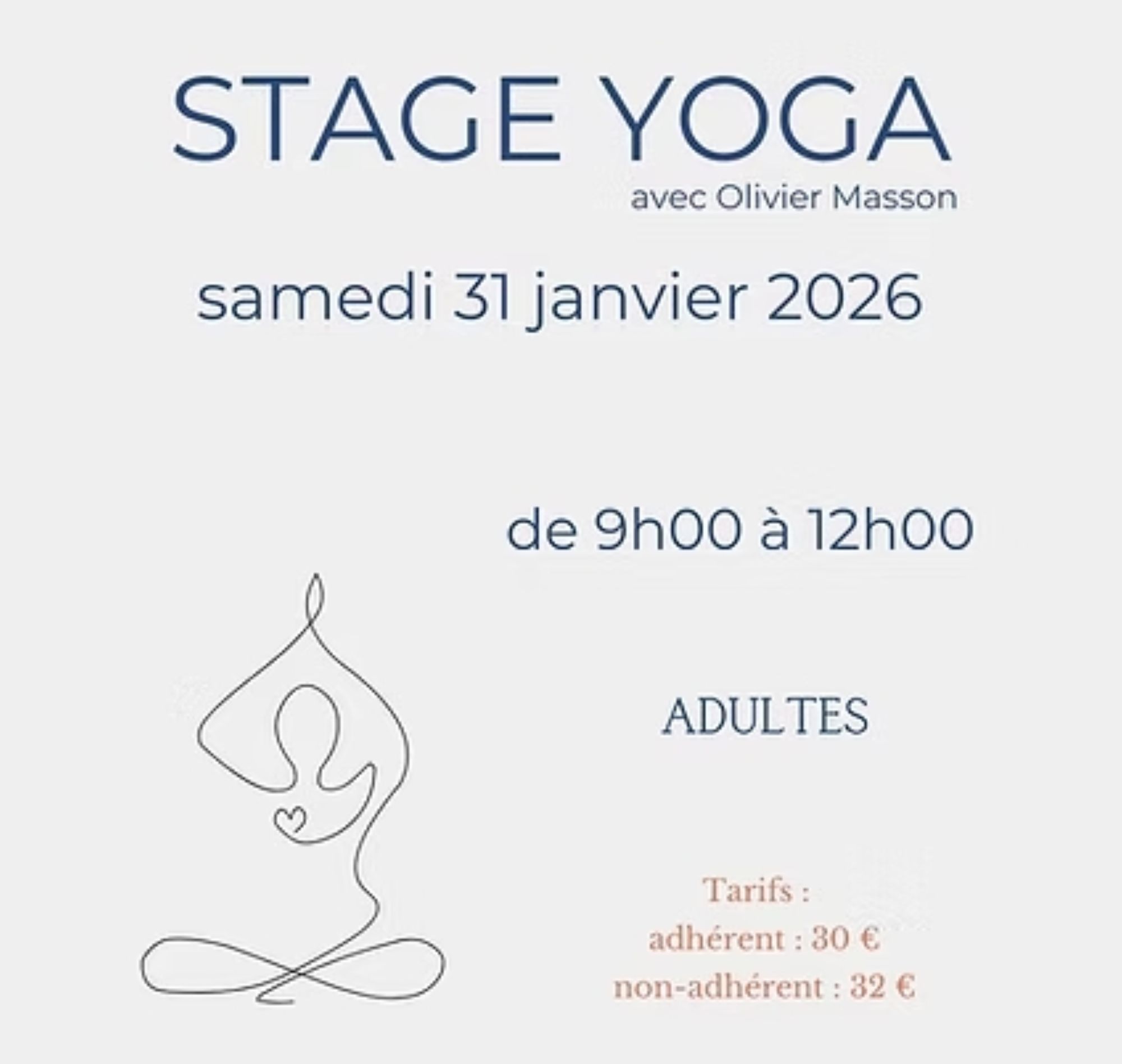 Stage Yoga pour adultes