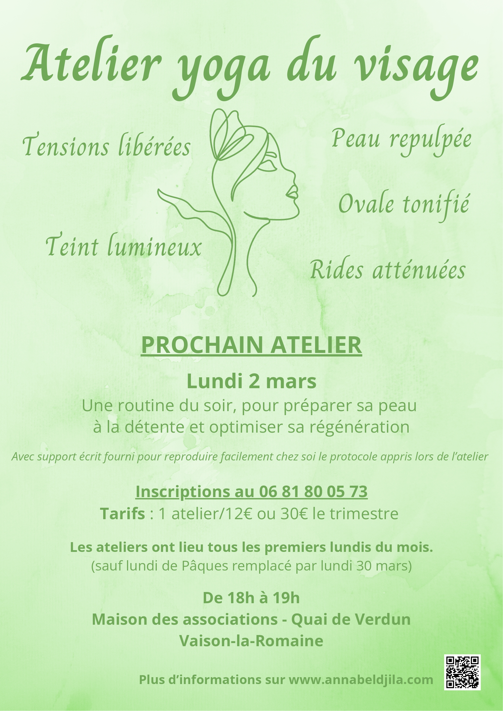 Atelier yoga du visage
