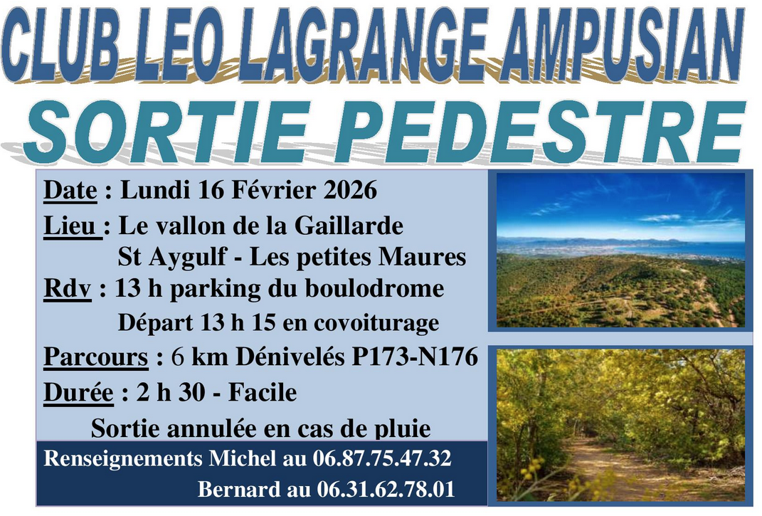 Sortie Pedestre 16 F�vrier