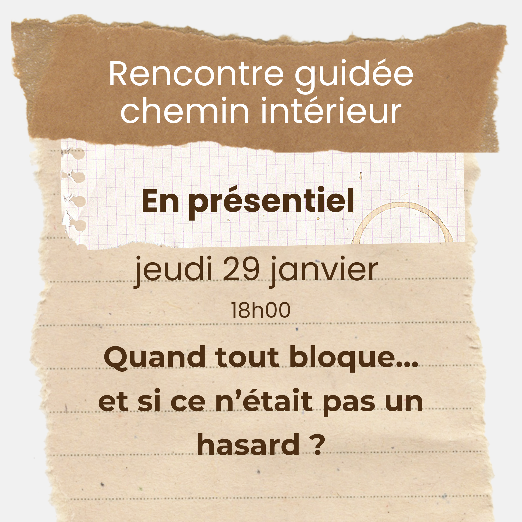 Quand tout bloque� et si ce n��tait pas un hasard ?