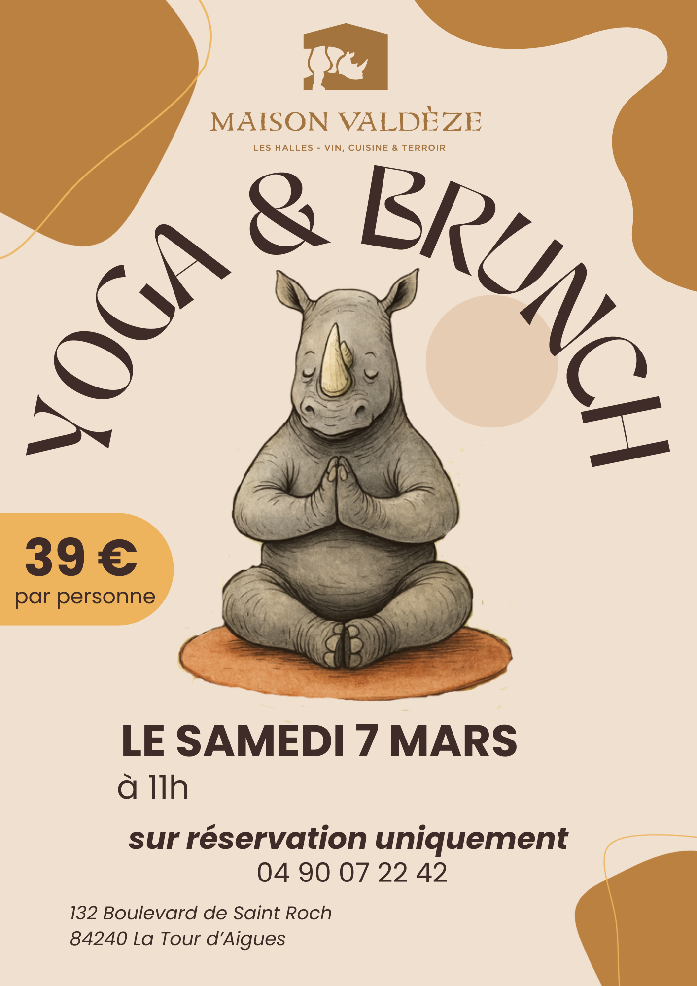Yoga & Brunch � Maison Valdeze � La Tour d'Aigues