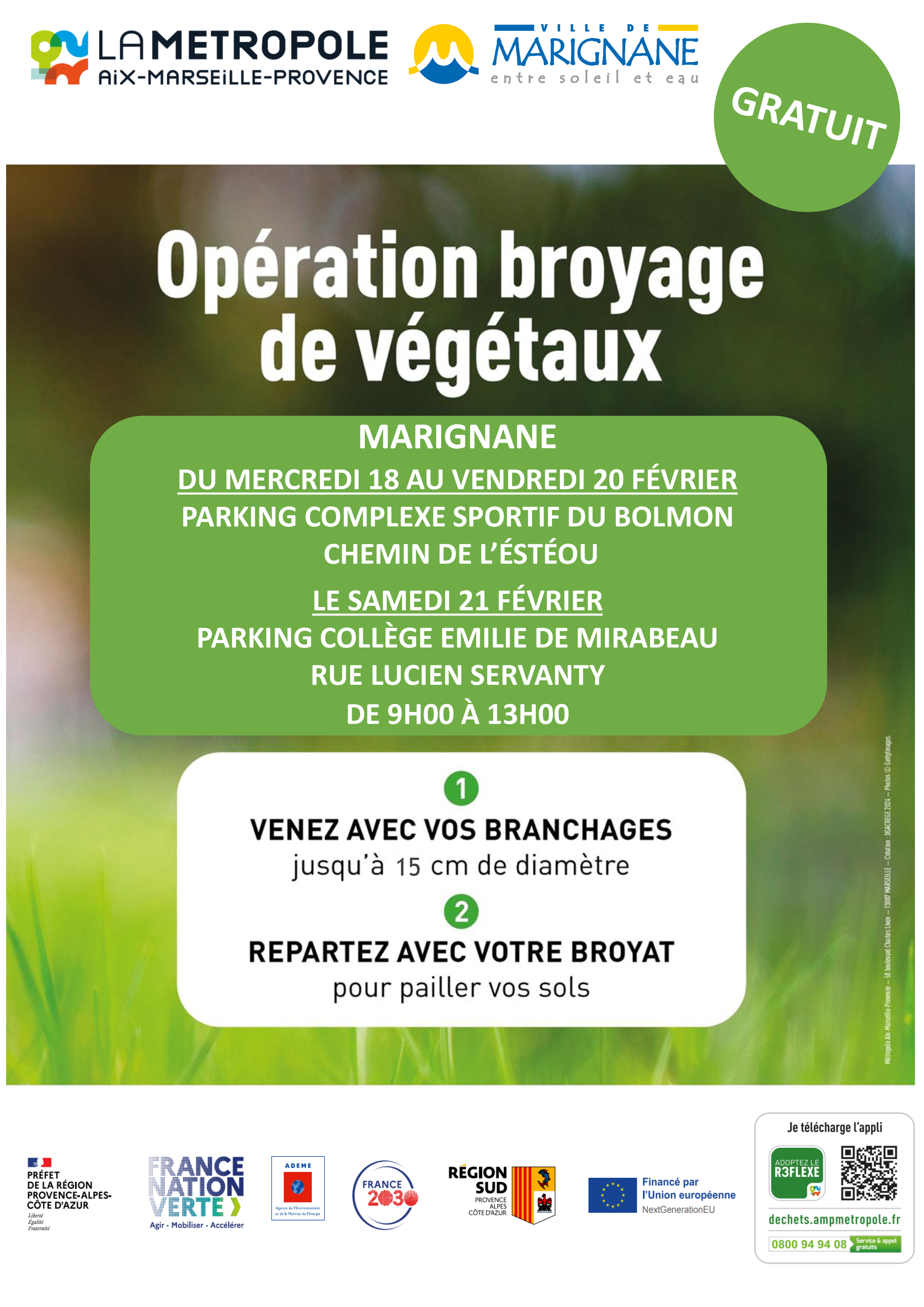 Op�ration broyage de v�g�taux