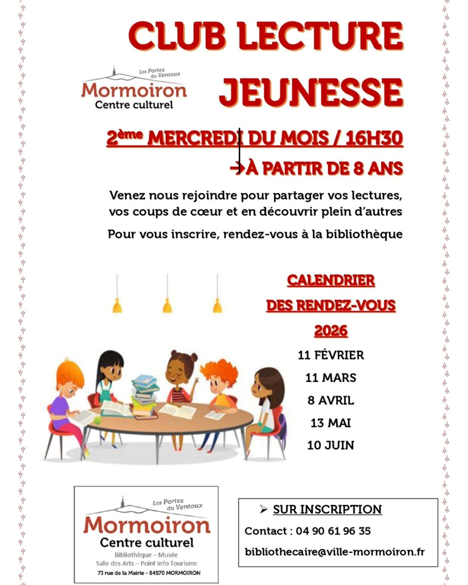 Club lecture jeunesse