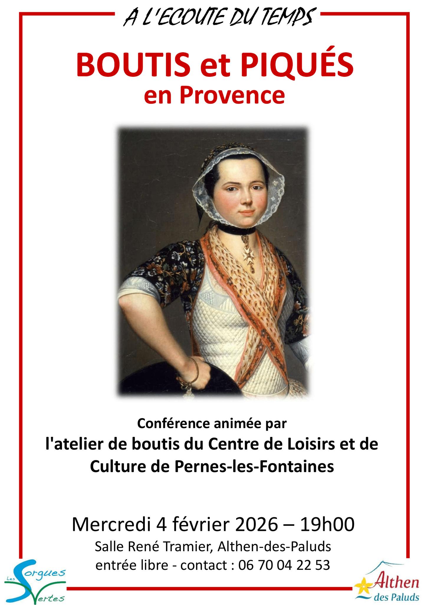 Conf�rence : Boutis et piqu�s en Provence