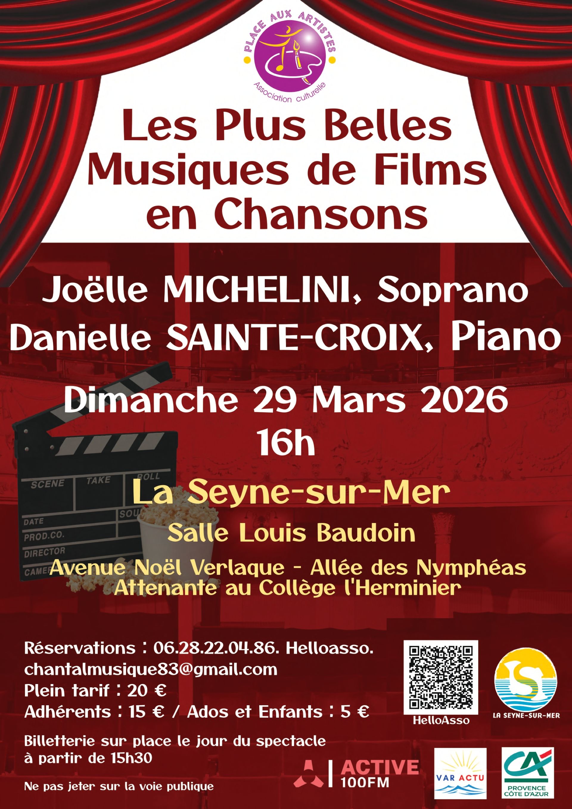 Concert - Les plus belles musiques de films en chansons