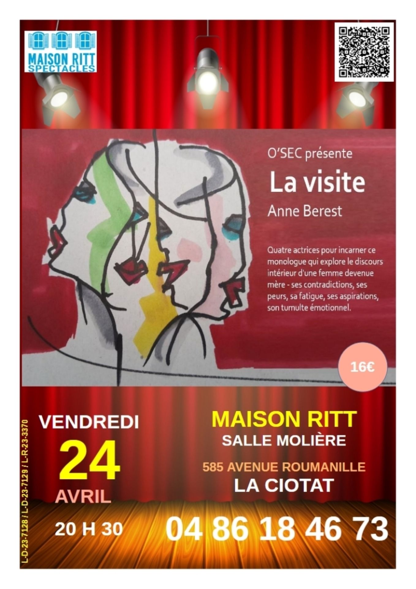 Pi�ce de th��tre La Visite par le collectif O�Sec