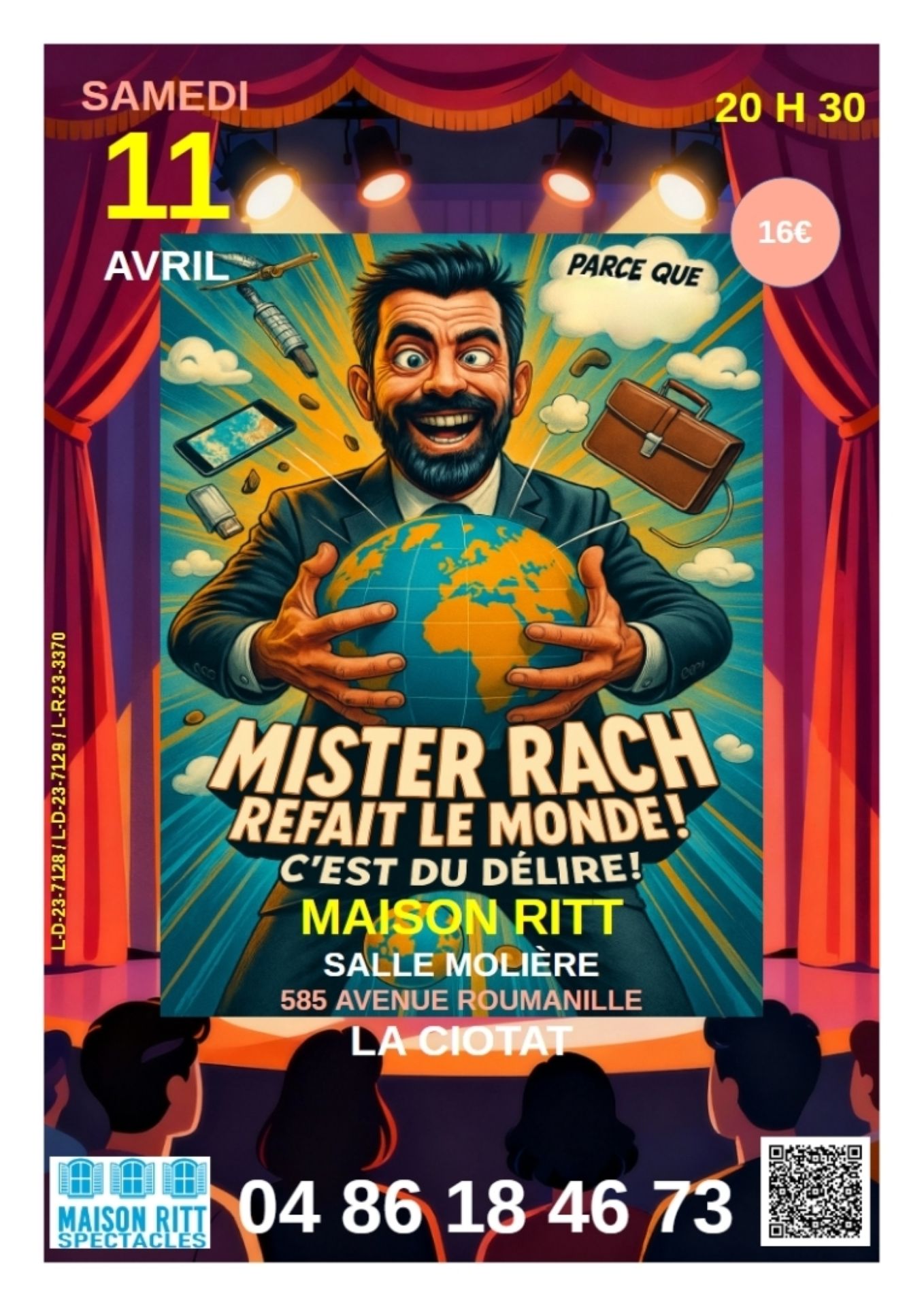 Spectacle de stand-up Mister Rach refait le monde