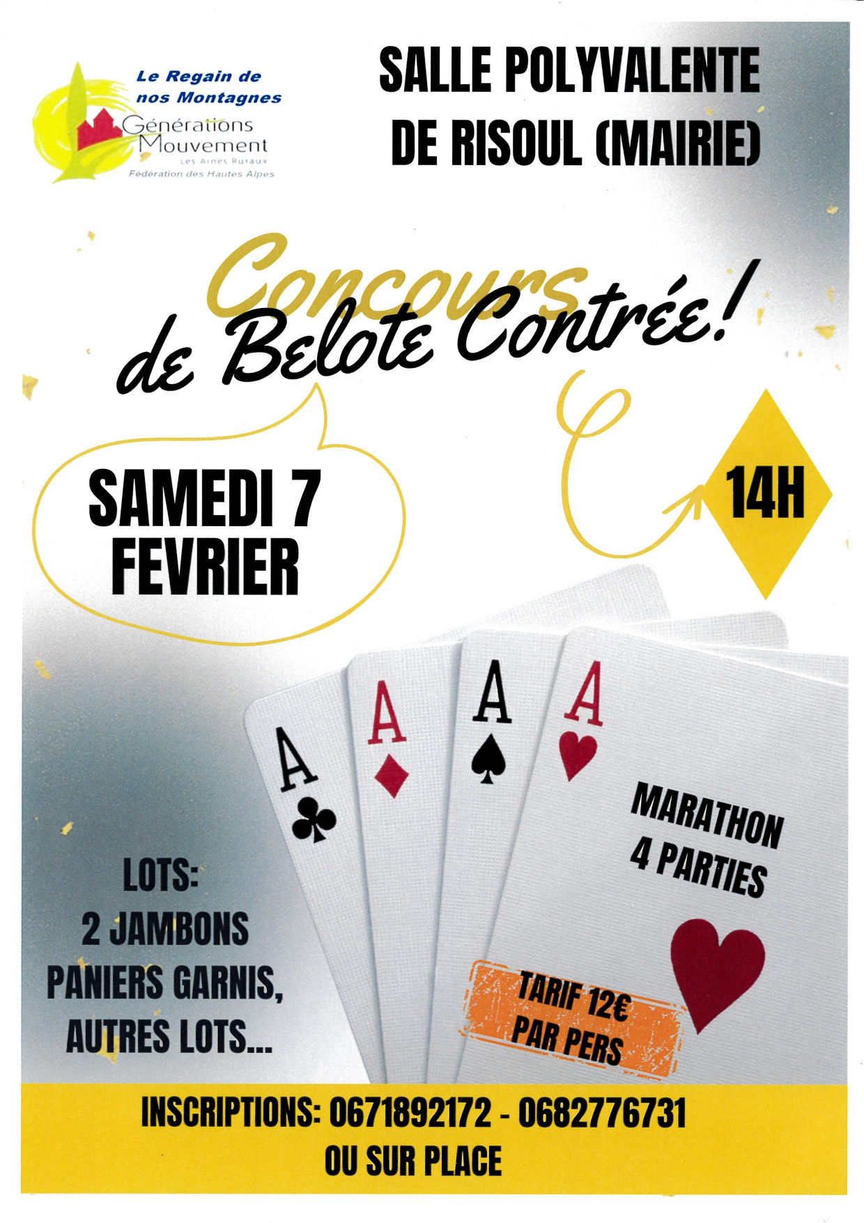 Concours de belote contr�e