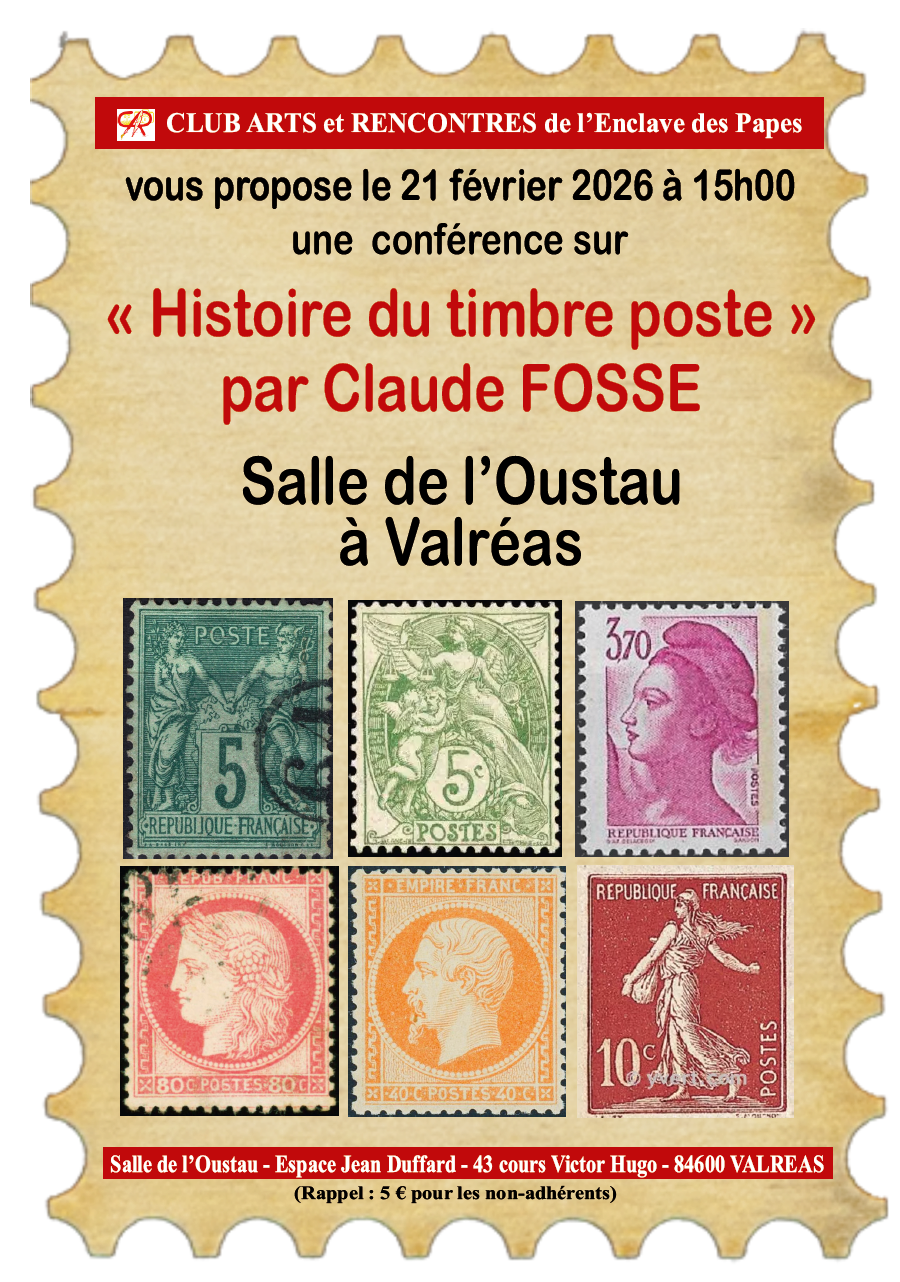 Conf�rence : Histoire du Timbre poste