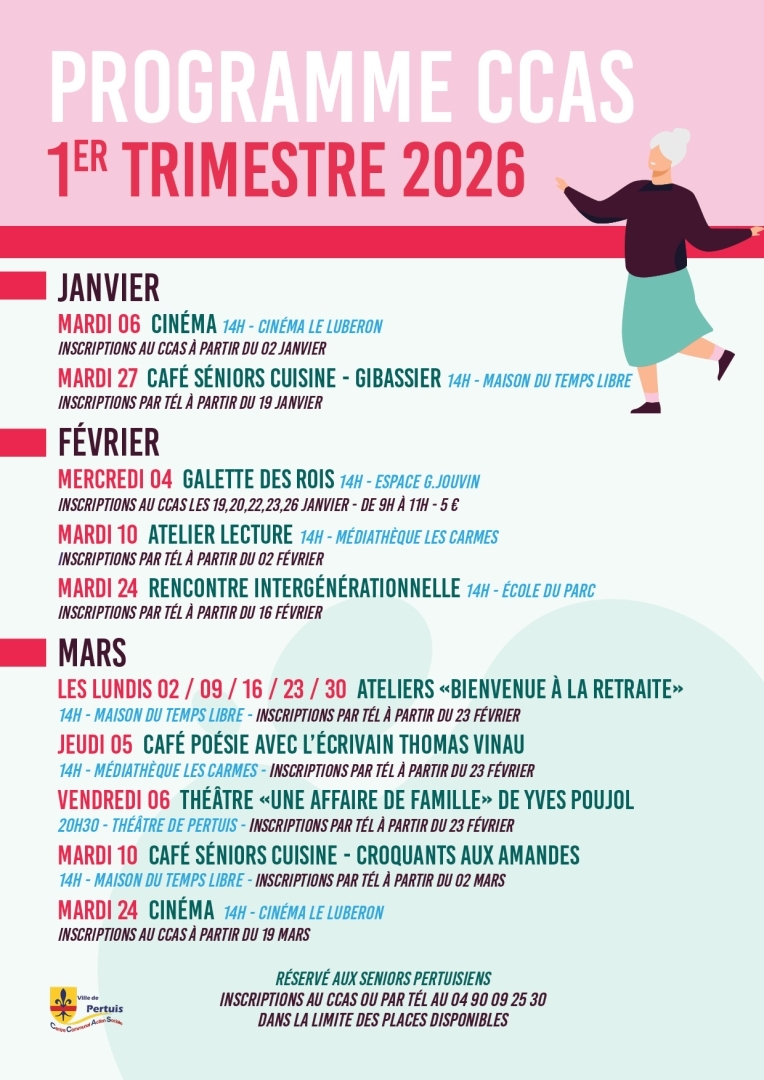 Programme CCAS 1er trimestre