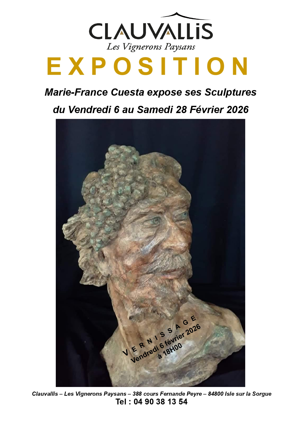 Clauvallis expose les sculptures de Marie France Cuesta