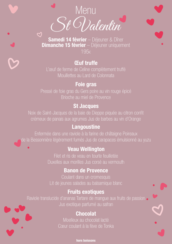 Saint-Valentin au Mas Bottero