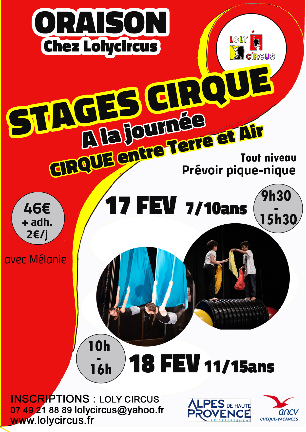 D�couverte cirque 7/10 ans