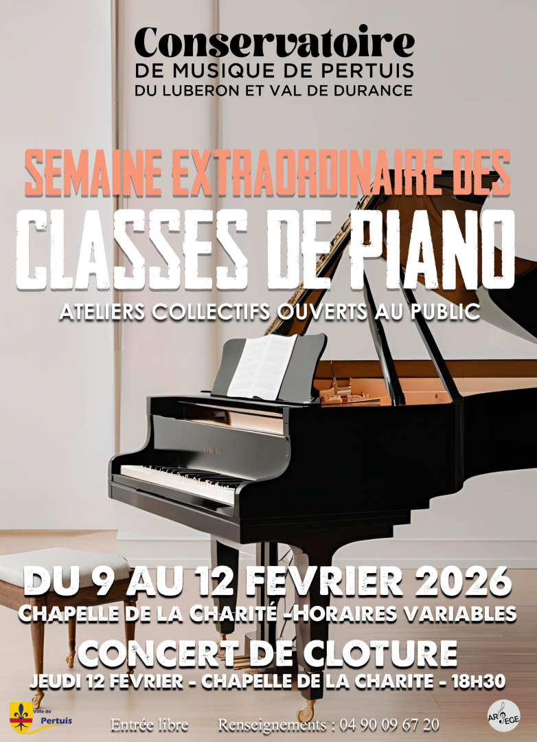 Semaine extraordinaire des classes de piano