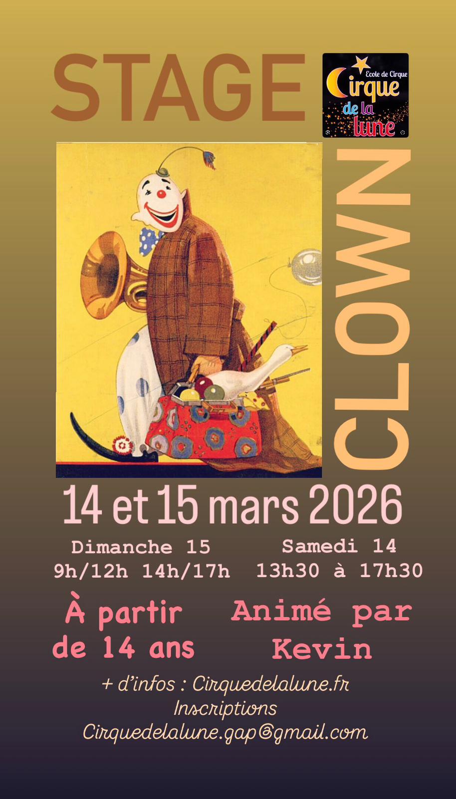 Stage de clown