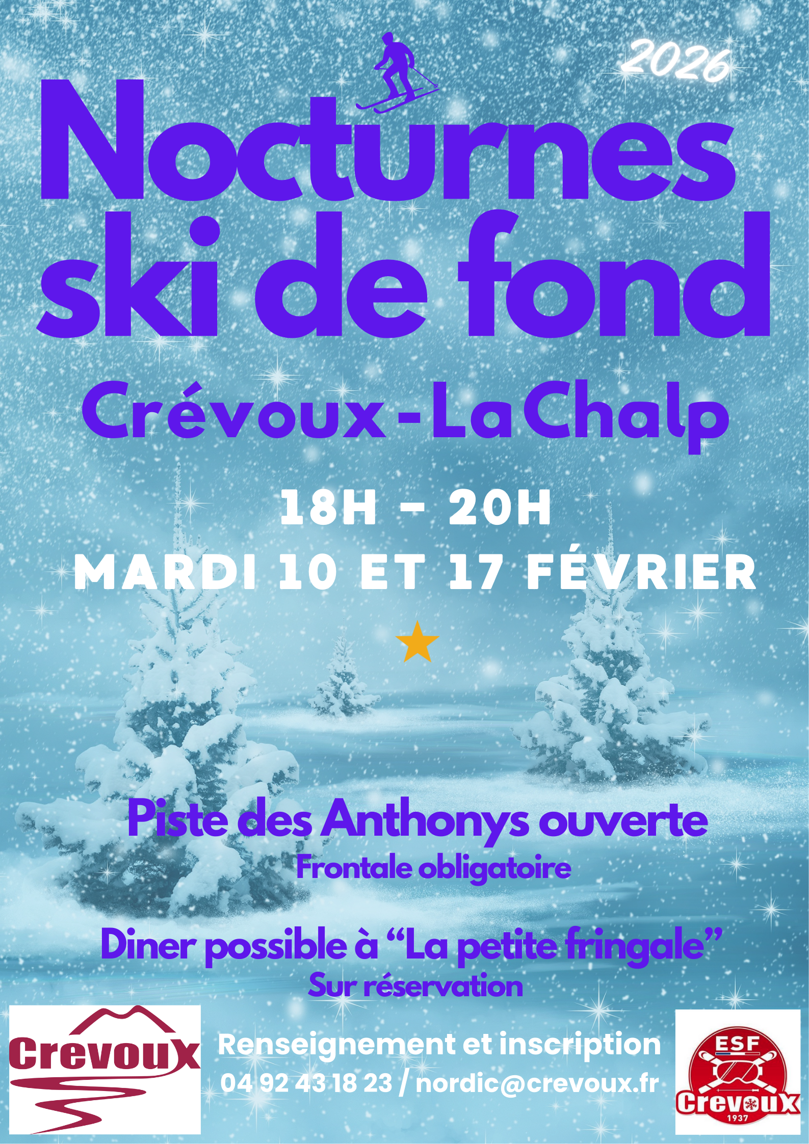 Nocturnes ski de fond