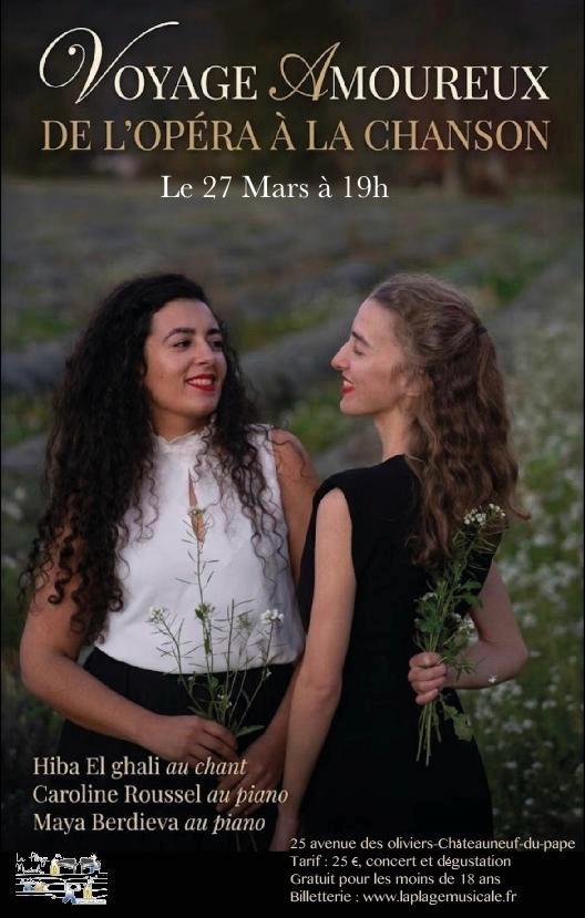 Concert Voyage Amoureux de l'Op�ra � la chanson