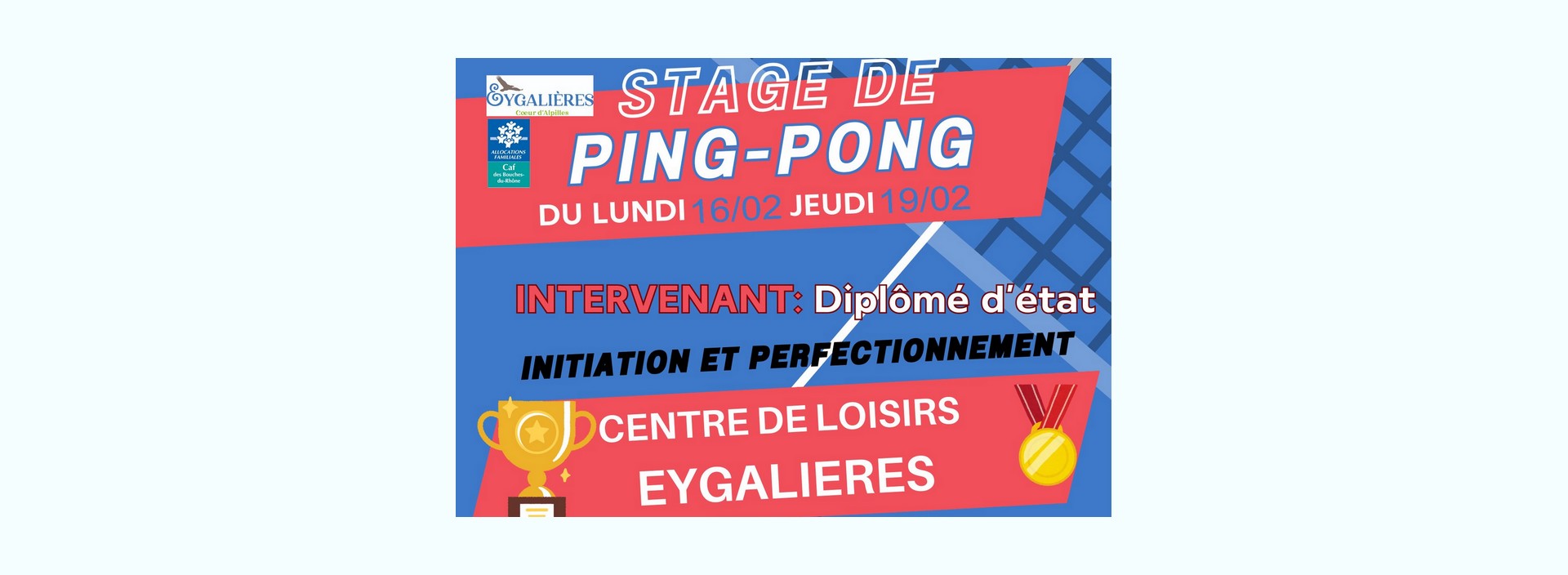 Initiation et perfectionnement au ping-pong