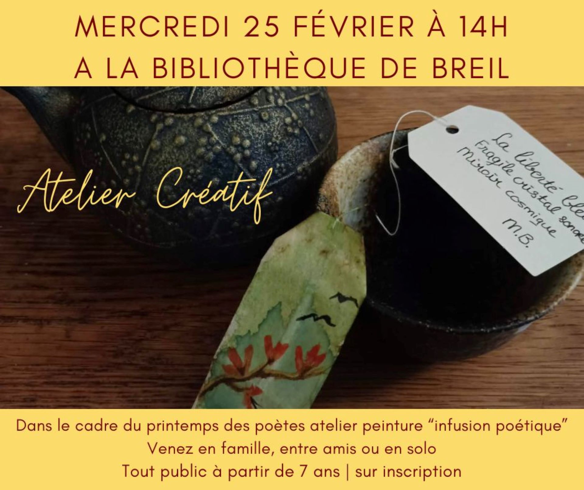 Atelier cr�atif : infusion po�tique