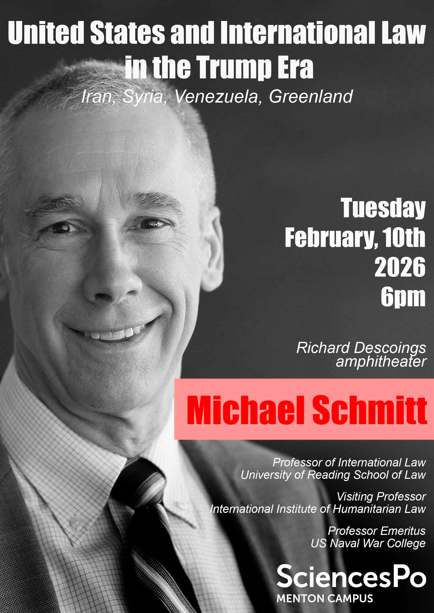 Les �tats-Unis et le droit international � l��re de Trump (Iran, Syrie, Venezuela, Groenland)