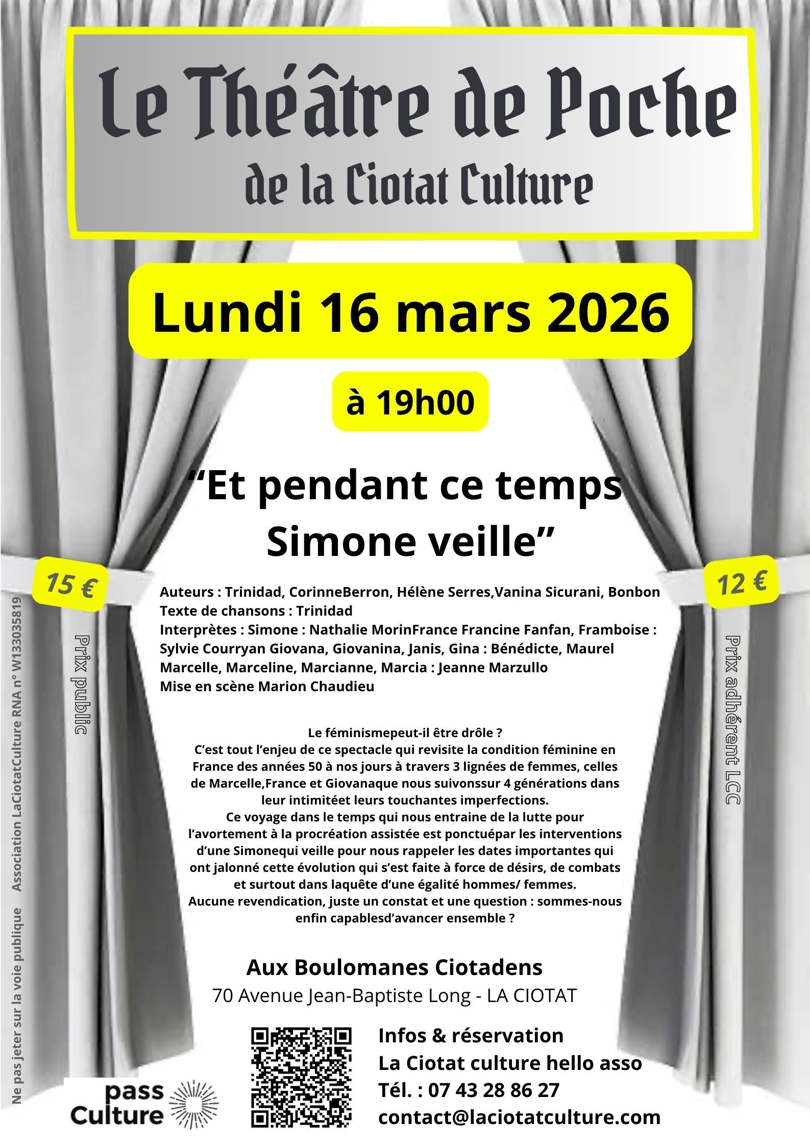 Th��tre de Poche - Et Pendant ce Temps Simone Veille