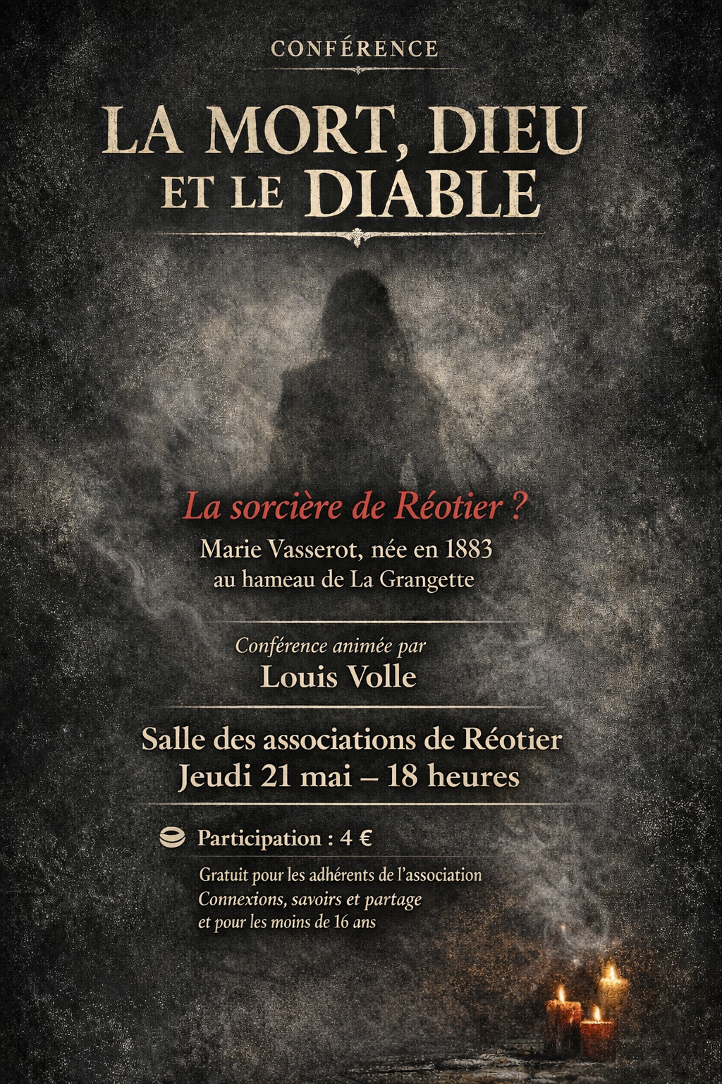 Conf�rence  sur � La mort, Dieu et le diable �